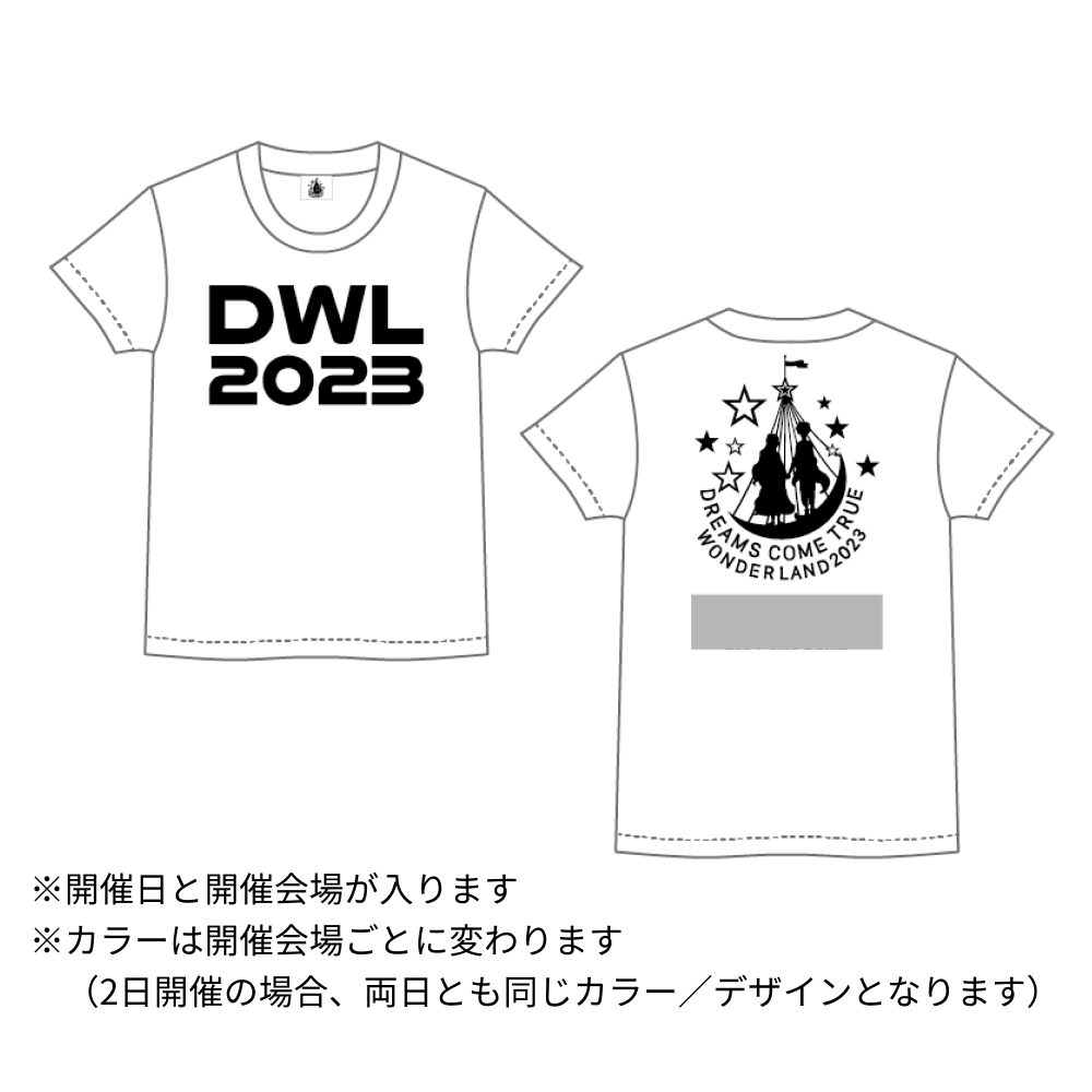 ドリカム　ワンダーランド2023 大阪限定　ツアー Tシャツ　XL③
